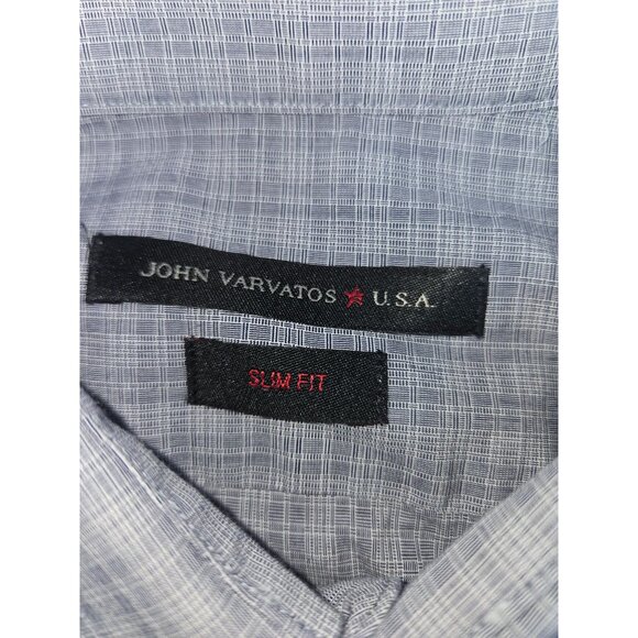 John Varvatos Mens Slim Fit Long Sleeve Dress Shirt 17-36/37 - Picture 5 of 7